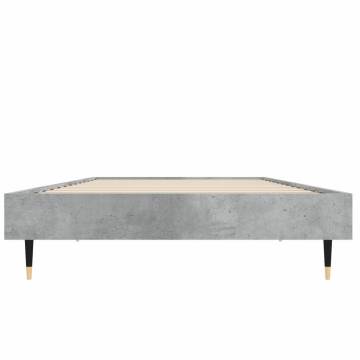 Concrete Grey Bed Frame 75x190 cm - Durable & Stylish | HipoMarket