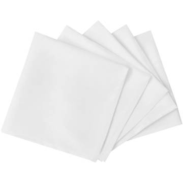 10 White Dinner Napkins 50x50 cm | Premium Table Decor