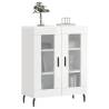 High Gloss White Sideboard - 69.5x34x90 cm | Hipomarket