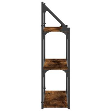 3-Tier Wall Shelf Smoked Oak - Stylish Storage Solution