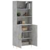 Stylish Highboard Concrete Grey - 69.5x34x180 cm | HipoMarket