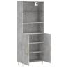 Stylish Highboard Concrete Grey - 69.5x34x180 cm | HipoMarket