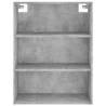 Stylish Highboard Concrete Grey - 69.5x34x180 cm | HipoMarket