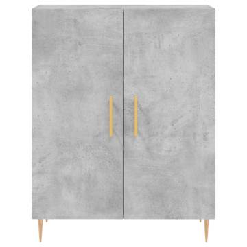 Stylish Highboard Concrete Grey - 69.5x34x180 cm | HipoMarket