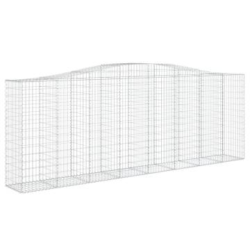 Arched Gabion Baskets 3 pcs - Durable Garden Barriers