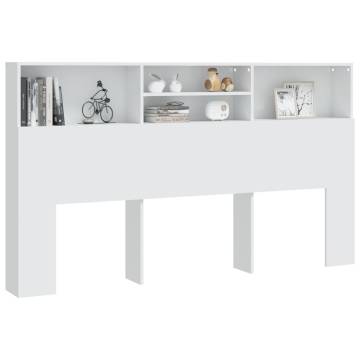 Headboard Cabinet White - Stylish & Functional Bedroom Storage