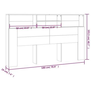 Headboard Cabinet White - Stylish & Functional Bedroom Storage