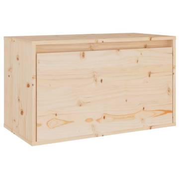 Wall Cabinet 60x30x35 cm in Solid Pinewood | Hipo Market