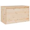 Wall Cabinet 60x30x35 cm in Solid Pinewood | Hipo Market