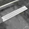 Linear Shower Drain Wave 630x140 mm Stainless Steel Size 63 x 14 cm Model wave 