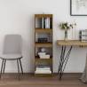 Book Cabinet Room Divider - Honey Brown Pinewood | HipoMarket