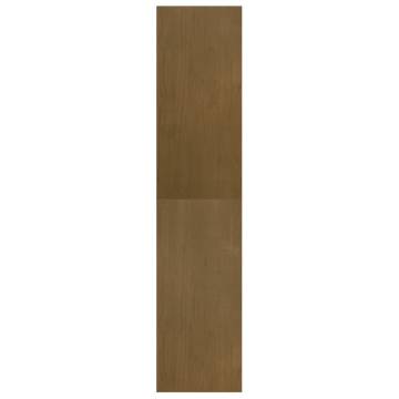 Book Cabinet Room Divider - Honey Brown Pinewood | HipoMarket