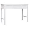 Writing Desk White 110x45x76 cm - Classic Wooden Desk