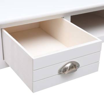 Writing Desk White 110x45x76 cm - Classic Wooden Desk