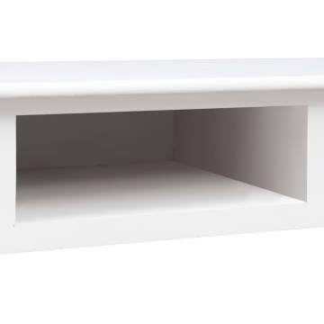 Writing Desk White 110x45x76 cm - Classic Wooden Desk