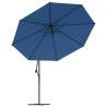 Cantilever Umbrella with Aluminium Pole 350 cm - Blue Shade