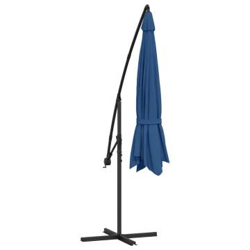 Cantilever Umbrella with Aluminium Pole 350 cm - Blue Shade