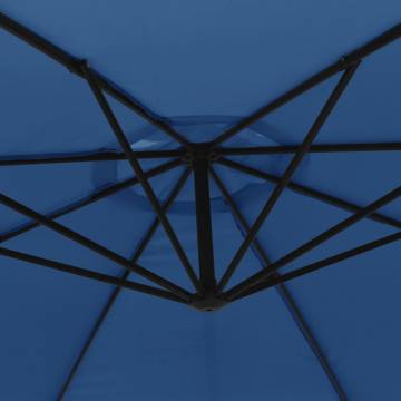 Cantilever Umbrella with Aluminium Pole 350 cm - Blue Shade