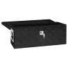 Storage Box Black 60x23.5x23 cm Aluminium - Durable & Practical