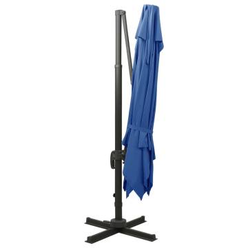 Cantilever Umbrella 300x300 cm Azure Blue | Premium Shade Solution