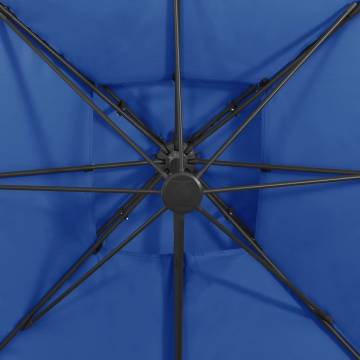 Cantilever Umbrella 300x300 cm Azure Blue | Premium Shade Solution