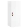 Stylish Highboard High Gloss White | 34.5x34x180 cm | HipoMarket