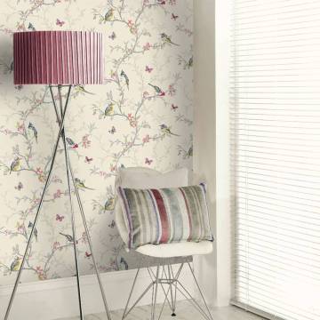 DUTCH WALLCOVERINGS Phoebe Beige Wallpaper - Inspired Designs