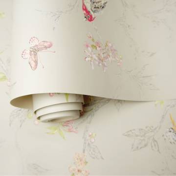 DUTCH WALLCOVERINGS Phoebe Beige Wallpaper - Inspired Designs