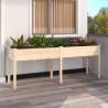 Planter with Liner 203x53x76 cm Solid Wood Fir Colour natural Size 203 x 53 x 76 cm Quantity in Package 1 