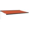 Retractable Awning Orange & Brown 5x3m | Durable & Stylish