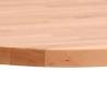 Round Solid Beech Wood Table Top Ø70x4 cm - HipoMarket