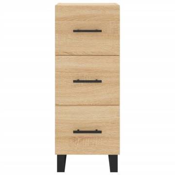 Stylish Highboard Sonoma Oak - 34.5x34x180 cm | HipoMarket