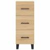 Stylish Highboard Sonoma Oak - 34.5x34x180 cm | HipoMarket