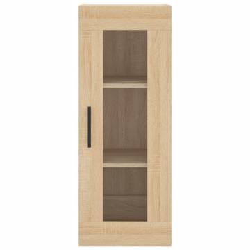 Stylish Highboard Sonoma Oak - 34.5x34x180 cm | HipoMarket