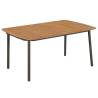 Garden Table 150x90x72cm Solid Acacia Wood and Steel Size 150 x 90 x 72 cm Quantity in Package 1 