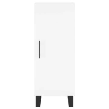 Stylish Highboard White 34.5x34x180 cm | Durable & Elegant