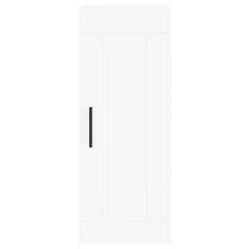 Stylish Highboard White 34.5x34x180 cm | Durable & Elegant