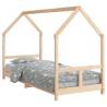 Kids Bed Frame 80x200 cm Solid Wood Pine - Hipomarket