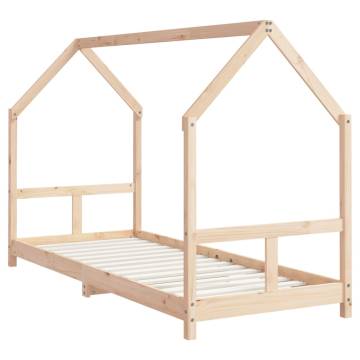 Kids Bed Frame 80x200 cm Solid Wood Pine - Hipomarket