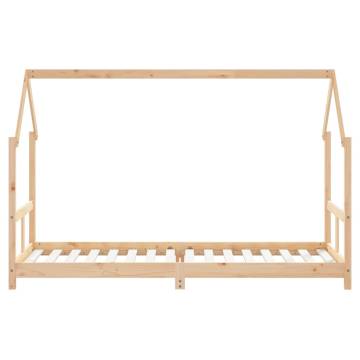 Kids Bed Frame 80x200 cm Solid Wood Pine - Hipomarket