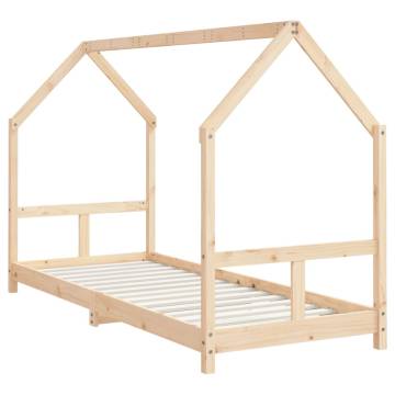 Kids Bed Frame 80x200 cm Solid Wood Pine - Hipomarket