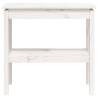 Stylish White Console Table 80x40x75 cm Solid Pine Wood