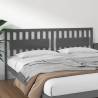 Bed Headboard Grey 205.5x4x100 cm Solid Wood Pine Colour grey Size 205.5 x 100 cm Quantity in Package 1 