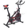 Exercise Training Bike with Pulse Sensors Black and Red Colour black 