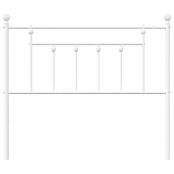 Stylish White Metal Headboard - 100 cm | Hipo Market