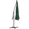 Cantilever Umbrella with LED Lights - 350 cm Green