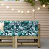 Stylish Corner Sofa with Cushions - Impregnated Wood Pine