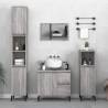 Bathroom Cabinet Grey Sonoma 30x30x100 cm Engineered Wood Colour grey sonoma Quantity in Package 1 Number of 