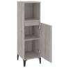 Bathroom Cabinet Grey Sonoma - 30x30x100 cm - Hipomarket