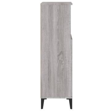 Bathroom Cabinet Grey Sonoma - 30x30x100 cm - Hipomarket